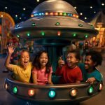 بشقاب پرنده شهربازی سالنی شما را با سایر دستگاه‌ها متمایز می‌کند: راهنمای طراحی و جانمایی بهینه